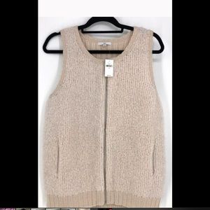 GAP wool zip up sweater vest